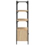 Bookcase with 3 shelves engineered oak wood 70x30x109.5 cm by , Bookcases and shelves - Ref: Foro24-838994, Price: 74,56 €, D...