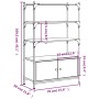 Bookcase with 3 shelves engineered oak wood 70x30x109.5 cm by , Bookcases and shelves - Ref: Foro24-838994, Price: 74,56 €, D...