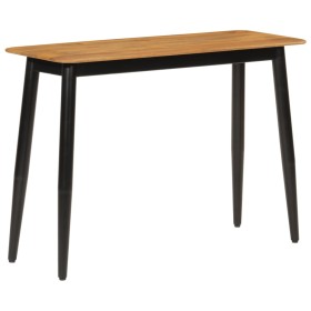 Solid mango wood and iron console table 110x40x76 cm by , Side tables - Ref: Foro24-356977, Price: 114,99 €, Discount: %