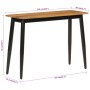 Solid mango wood and iron console table 110x40x76 cm by , Side tables - Ref: Foro24-356977, Price: 114,88 €, Discount: %