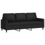 3-seater sofa with black velvet stool 180 cm by , Sofas - Ref: Foro24-3201060, Price: 353,73 €, Discount: %