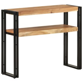 Solid acacia wood console table 90x30x75 cm by , Side tables - Ref: Foro24-321097, Price: 119,08 €, Discount: %