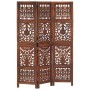 Hand-carved mango wood 3-panel screen in brown, measuring 120x165 cm. by , Room dividers - Ref: Foro24-285334, Price: 180,47 ...