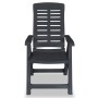 Reclining garden chairs, anthracite grey plastic, 2 units by vidaXL, Garden chairs - Ref: Foro24-43897, Price: 147,34 €, Disc...