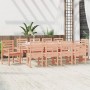 Garden dining set 11 pieces solid Douglas fir wood by , Garden sets - Ref: Foro24-3154724, Price: 729,27 €, Discount: %