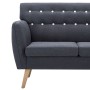 3-Sitzer-Sofa, gepolstert mit dunkelgrauem Stoff, 172 x 70 x 82 cm von vidaXL, Sofas - Ref: Foro24-247125, Preis: 325,97 €, R...