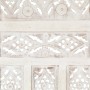 Screen 4 panels hand carved white mango wood 160x165 cm by , Room dividers - Ref: Foro24-285319, Price: 213,75 €, Discount: %