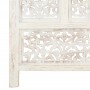 Screen 4 panels hand carved white mango wood 160x165 cm by , Room dividers - Ref: Foro24-285327, Price: 201,61 €, Discount: %