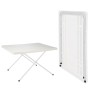 HI Mesa de camping plegable y ajustable blanca 80x60x51/61 cm de , Mobiliario de camping - Ref: Foro24-435288, Precio: 39,22 ...