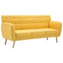 3-seater sofa upholstered in yellow fabric 172x70x82 cm by vidaXL, Sofas - Ref: Foro24-247127, Price: 341,99 €, Discount: %