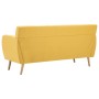 3-seater sofa upholstered in yellow fabric 172x70x82 cm by vidaXL, Sofas - Ref: Foro24-247127, Price: 341,99 €, Discount: %