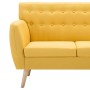 3-seater sofa upholstered in yellow fabric 172x70x82 cm by vidaXL, Sofas - Ref: Foro24-247127, Price: 341,99 €, Discount: %