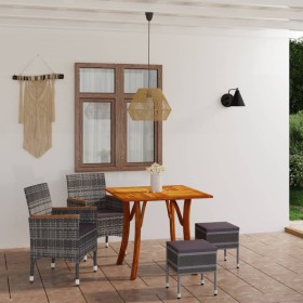 Gray 5-Piece Garden Dining Set by , Garden sets - Ref: Foro24-3071866, Price: 417,99 €, Discount: %