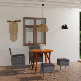 Gray 5-Piece Garden Dining Set by , Garden sets - Ref: Foro24-3071743, Price: 468,81 €, Discount: %