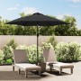 Garden umbrella with LED lights steel pole 300cm anthracite by vidaXL, Umbrellas - Ref: Foro24-44511, Price: 93,51 €, Discoun...