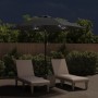 Sombrilla de jardín con luces LED palo de acero 300cm antracita de vidaXL, Sombrillas - Ref: Foro24-44511, Precio: 93,51 €, D...