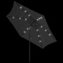 Garden umbrella with LED lights steel pole 300cm anthracite by vidaXL, Umbrellas - Ref: Foro24-44511, Price: 93,51 €, Discoun...