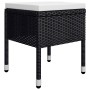 Juego de comedor de jardín de 5 piezas negro de , Conjuntos de jardín - Ref: Foro24-3068691, Precio: 300,04 €, Descuento: %