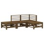 Garden furniture set 4 pieces solid honey brown pine wood by , Garden sets - Ref: Foro24-3186504, Price: 251,28 €, Discount: %