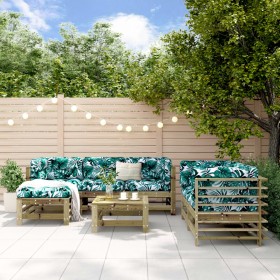 Garden furniture set 7 pieces impregnated pine wood by , Garden sets - Ref: Foro24-3186199, Price: 428,99 €, Discount: %