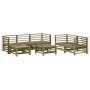 Garden furniture set 7 pieces impregnated pine wood by , Garden sets - Ref: Foro24-3186199, Price: 418,90 €, Discount: %