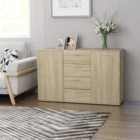 Sideboard aus Sonoma-Eichensperrholz, 120 x 35 x 75 cm von , Sideboards - Ref: Foro24-801331, Preis: 166,99 €, Rabatt: %