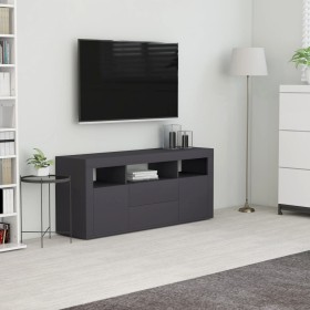 Gray plywood TV cabinet 120x30x50 cm by , TV Furniture - Ref: Foro24-801816, Price: 92,38 €, Discount: %