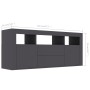 Mueble para TV madera contrachapada gris 120x30x50 cm de , Muebles TV - Ref: Foro24-801816, Precio: 92,38 €, Descuento: %