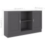 Graues Sperrholz-Sideboard 120x30,5x70 cm von , Sideboards - Ref: Foro24-802779, Preis: 134,08 €, Rabatt: %