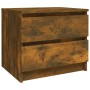 Smoked oak plywood nightstand 50x39x43.5 cm by vidaXL, Nightstands - Ref: Foro24-815822, Price: 39,03 €, Discount: %