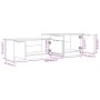 TV-Schrank aus Sperrholz in Weiß und Eiche, 158,5 x 36 x 45 cm von , TV-Möbel - Ref: Foro24-811489, Preis: 96,99 €, Rabatt: %