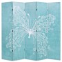 Biombo divisor plegable 200x170 cm mariposa azul de vidaXL, Divisores de ambientes - Ref: Foro24-245887, Precio: 124,56 €, De...