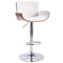 White synthetic leather kitchen stool by , Kitchen stools - Ref: Foro24-287376, Price: 144,12 €, Discount: %