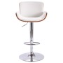 White synthetic leather kitchen stool by , Kitchen stools - Ref: Foro24-287376, Price: 144,12 €, Discount: %