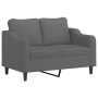 2-Sitzer-Sofa mit dunkelgrauen Stoffkissen 120 cm von , Sofas - Ref: Foro24-3200838, Preis: 252,21 €, Rabatt: %