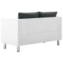 Weißes und dunkelgraues 2-Sitzer-Sofa aus Kunstleder von vidaXL, Sofas - Ref: Foro24-247174, Preis: 248,93 €, Rabatt: %