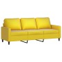 Sofá de 3 plazas con taburete terciopelo amarillo 180 cm de , Sofás - Ref: Foro24-3201061, Precio: 345,78 €, Descuento: %