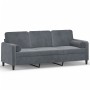 3-seater sofa with dark gray velvet cushions 180 cm by , Sofas - Ref: Foro24-3200892, Price: 260,33 €, Discount: %