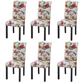 Dining chairs 6 units multicolored fabric by , dining chairs - Ref: Foro24-272505, Price: 448,16 €, Discount: %