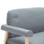 Sofagarnitur für 3 Personen, 2 Einheiten, hellgrauer Stoff von , Sofas - Ref: Foro24-275207, Preis: 328,55 €, Rabatt: %