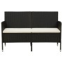 3-seater garden sofa with black synthetic rattan cushions by , Outdoor sofas - Ref: Foro24-318492, Price: 163,19 €, Discount: %