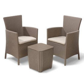 Keter Set de comedor de jardín 3 piezas Iowa capuchino 224383 de , Conjuntos de jardín - Ref: Foro24-408936, Precio: 228,28 €...