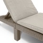 Keter Daytona lounger with cushion in cappuccino color by , Loungers - Ref: Foro24-441308, Price: 180,68 €, Discount: %