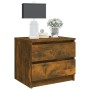 Smoked oak plywood nightstand 50x39x43.5 cm by vidaXL, Nightstands - Ref: Foro24-815822, Price: 39,03 €, Discount: %