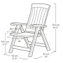 Keter Corsica reclining garden chairs 2 units gray by , Garden chairs - Ref: Foro24-446829, Price: 144,62 €, Discount: %