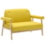 2-Sitzer-Sofa aus gelbem Stoff von , Sofas - Ref: Foro24-246652, Preis: 201,83 €, Rabatt: %