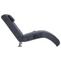 Diván de masaje con almohada de piel de ante artificial gris de , Divanes - Ref: Foro24-281290, Precio: 231,78 €, Descuento: %