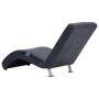 Diván de masaje con almohada de piel de ante artificial gris de , Divanes - Ref: Foro24-281290, Precio: 254,18 €, Descuento: %