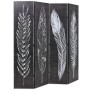 Folding divider screen 160x170 cm black and white feathers by vidaXL, Room dividers - Ref: Foro24-245890, Price: 99,46 €, Dis...