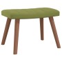 Silla mecedora con reposapiés terciopelo verde claro de , Mecedoras - Ref: Foro24-327757, Precio: 158,30 €, Descuento: %